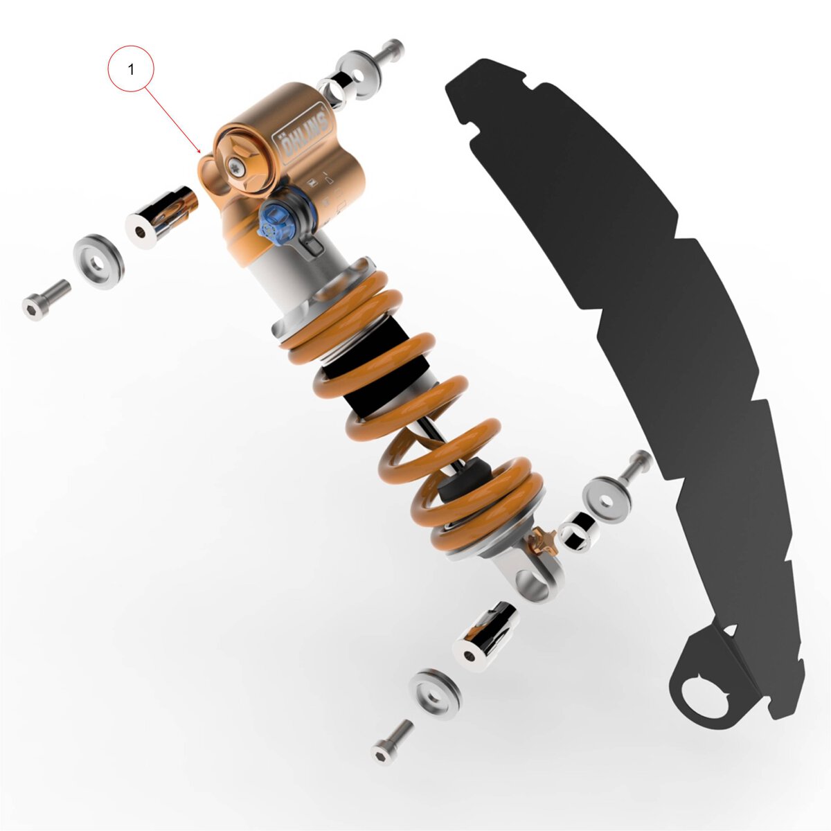 #1 Federbein Öhlins 210mm